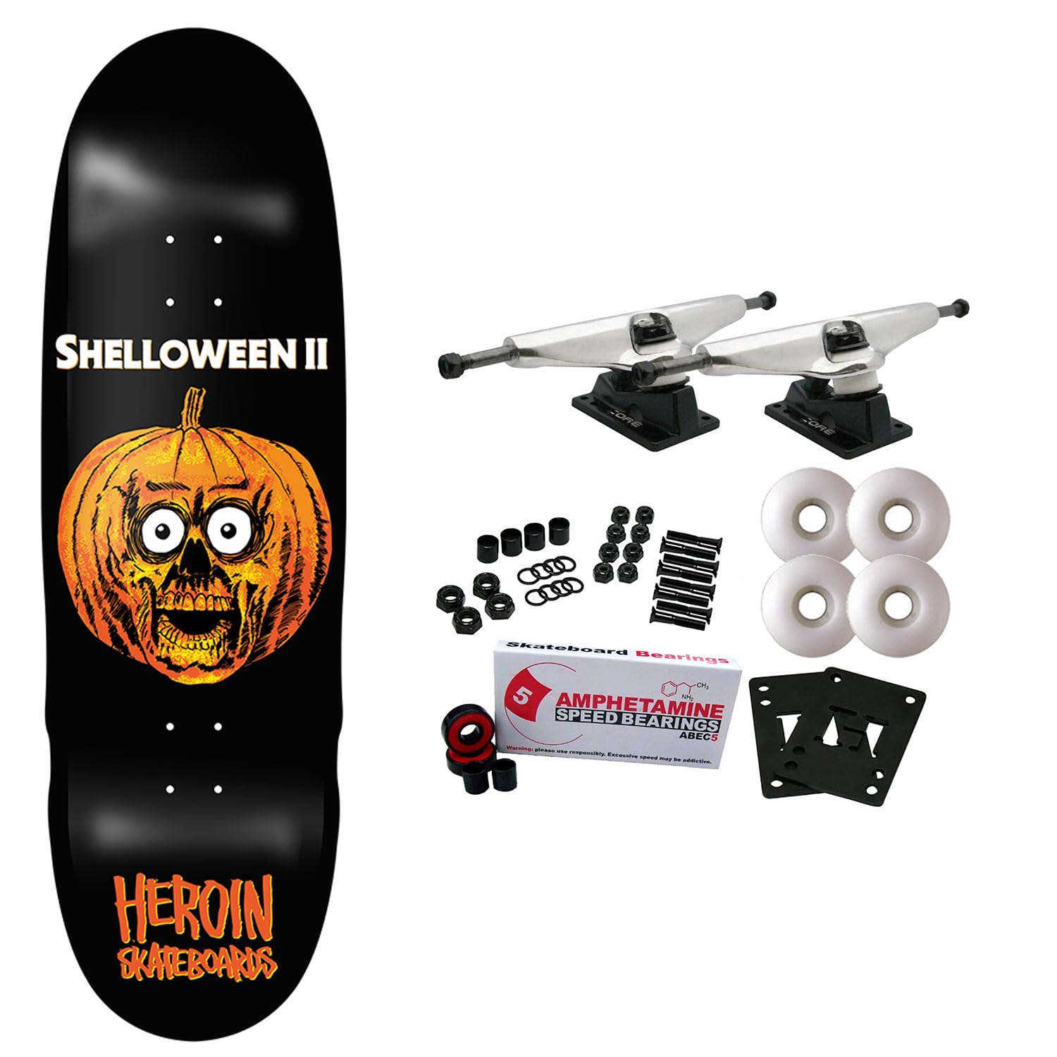 Amazon.com : Heroin Skateboard Complete Shelloween 2 10.1